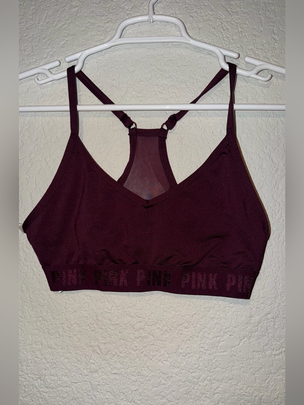 PINK Victoria's Secret Plum Racerback Seamless Bralette